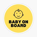 Arabada bebek var Baby On Board Sticker Yapıştırma 19CM md17