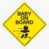 Arabada bebek var Baby On Board Sticker Yapıştırma 19CM md18