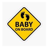 Arabada bebek var Baby On Board Sticker Yapıştırma 19CM md3