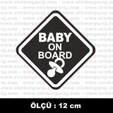 Arabada Bebek Var Sticker 2 Adet