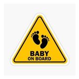 Arabada Bebek Var Sticker oto Yapıştırma Etiket 18cm MD11
