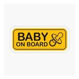 Arabada Bebek Var Sticker oto Yapıştırma Etiket 18cm MD20