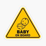Arabada Bebek Var Sticker oto Yapıştırma Etiket 18cm MD25