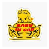 Arabada Bebek Var Sticker oto Yapıştırma Etiket 18cm MD26