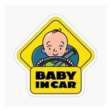 Arabada Bebek Var Sticker oto Yapıştırma Etiket 18cm MD28