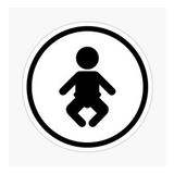 Arabada Bebek Var Sticker oto Yapıştırma Etiket 18cm MD2