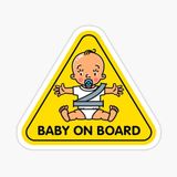 Arabada Bebek Var Sticker oto Yapıştırma Etiket 18cm MD6