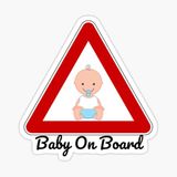 Arabada Bebek Var Sticker oto Yapıştırma Etiket 18cm MD9