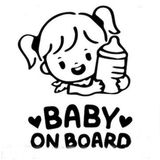 Arabada Bebek Var Sticker Yapıştırma 2 Adet