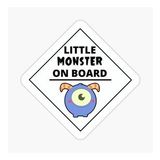Arabada Küçük Canavar var Araç Sticker Etiket 19CM