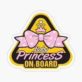 Arabada Prenses Bebek Var Sticker oto Etiket 18cm MD13