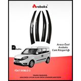 Arabaks Fiat Doblo 2 Cam Rüzgarlığı 4’lü Takım (Mugen Tip, Dayanıklı Malzeme, Kolay Montaj)