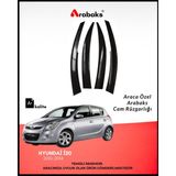 Arabaks Hyundai I20 2010-2014 Cam Rüzgarlığı 4'lü Takım (Mugen Tip, Dayanıklı Malzeme, Kolay Montaj)