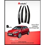 Arabaks Hyundai I20 2015 Cam Rüzgarlığı 4'lü Takım (Mugen Tip, Dayanıklı Malzeme, Kolay Montaj)