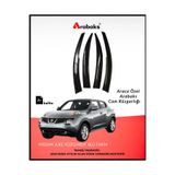 Arabaks Nissan Juke Cam Rüzgarlığı 4'lü Takım (MUGEN TİP, DAYANIKLI MALZEME, KOLAY MONTAJ)