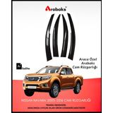 Arabaks Nissan Navara 2005-2016 Cam Rüzgarlığı 4'lü Takım (Mugen Tip, Dayanıklı Malzeme, Kolay Montaj)