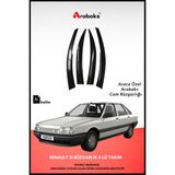 Arabaks Renault 21 Cam Rüzgarlığı 4'lü Takım (Mugen Tip, Dayanıklı Malzeme, Kolay Montaj)
