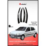 Arabaks Renault Clio 1999-2008 Cam Rüzgarlığı 4'lü Takım (Mugen Tip, Dayanıklı Malzeme, Kolay Montaj)
