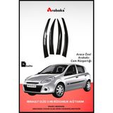 Arabaks Renault Clio 3 HB Cam Rüzgarlığı 4'lü Takım (MUGEN TİP, DAYANIKLI MALZEME, KOLAY MONTAJ)