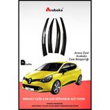 Arabaks Renault Clio 4 Hb Cam Rüzgarlığı 4'lü Takım (Mugen Tip, Dayanıklı Malzeme, Kolay Montaj)