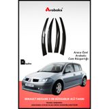 Arabaks Renault Megane 2 Hb Cam Rüzgarlığı 4'lü Takım (Mugen Tip, Dayanıklı Malzeme, Kolay Montaj)