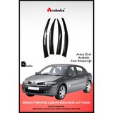 Arabaks Renault Megane 2 Sedan Cam Rüzgarlığı 4'lü Takım Kolay Montaj Dayanıklı Malzeme ile Uyumlu