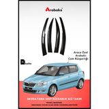 Arabaks Skoda Fabia 2009 Cam Rüzgarlığı 4'lü Takım (Mugen Tip, Dayanıklı Malzeme, Kolay Montaj)
