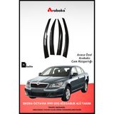 Arabaks Skoda Octavia 1999-2012 Cam Rüzgarlığı 4'lü Takım (Mugen Tip, Dayanıklı Malzeme, Kolay Montaj)