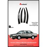 Arabaks Toyota Corolla 1988-1992 Cam Rüzgarlığı 4'lü Takım (Mugen Tip, Dayanıklı Malzeme, Kolay Montaj)