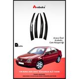 Arabaks VW Bora 2001-2005 Cam Rüzgarlığı 4'lü Takım (MUGEN TİP, DAYANIKLI MALZEME, KOLAY MONTAJ)