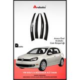 Arabaks Vw Golf 5-6 Cam Rüzgarlığı 4'lü Takım (Mugen Tip, Dayanıklı Malzeme, Kolay Montaj)