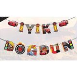 Arabalar Cars (Şimşek Mcqueen) Karakterli Iyi Ki Doğdun Banner - 1 Adet - Çok Renkli