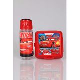 Arabalar Lisanslı Cars Trıtan Matara 500 ml ve 2 Katlı Beslenme Kabı/lunch Box Seti - 12M-Krem