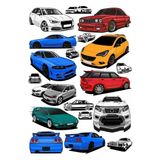Arabalar Sticker Set-6 15 Parça Telefon, Tablet, Defter, Laptop Sticker
