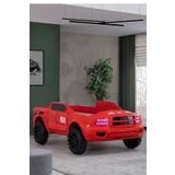 Arabalı Yatak, Pickup Ledli Arabalı Yatak, 100X190 Kırmızı