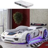 Arabalı Yatak, Vento Cooper Rüzgarlıklı Full Ledli, Kırmızı 1 Adet Comfort Yatak Beyaz