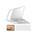 ARABULALACA Macbook Air 13 Inç A2337 A2179 M1 Işlemçi Kılıf Hardcase Kapak + Klavye Koruyucu +Ekran Koruyucu 3 Lü Set..