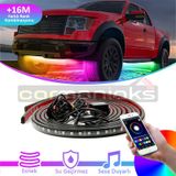 Araç Altı Rgb Led Aydınlatma Şerit Led 4'lü Set App Kontrollü