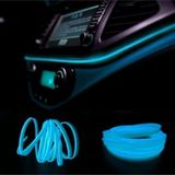 Araç Araba Içi Torpido Ledi Renkli Ip Neon Ip Led 2 Metre Buz Mavi (01)