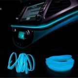 Araç Araba Içi Torpido Ledi Renkli Ip Neon Ip Led 2 Metre Buz Mavi NEON