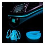 Araç Araba İçi Torpido Ledi Renkli İp Neon Led 2 Metre Buz Mavi