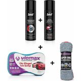 Araç Bakım Seti Selsil Motor Temizleme Spreyi 500 ml + Selsil Fren Balata Temizleme Spreyi 500 ml + Araç Yıkama Süngeri + Süper Emici Oto Kurulama Bezi 50X70 cm Araç Bakım Seti - 50 x 70 cm - Motor + Balata Sprey