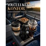Araç Bardaklık Genişici Çift Bardak Tutucu ve Tepsili Düzenleyici