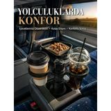 Araç Bardaklık Genişletici Çift Bardak Tutucu Ve Tepsili Düzenleyici