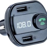 Araç Bluetooth Kit Fm Transmitter Cihazı Araba Çakmaklık Şarj Aleti Mp3 Çalar Müzik Kiti X16