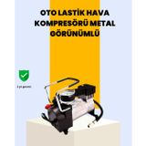 Araç Çakmak Girişli Metal Hava Kompresörü 10a Güçlü Motor FRTKGT25DYMUCZZZKOMPRESÖR-3