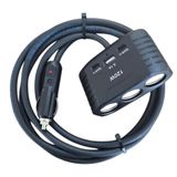 Araç Çakmak Uzatma Kablosu Çakmaklık Çoklayıcı Usb, Type-c Çıkışlı 12 Volt 10 Amper 120 Wat 2 X1,5mm Ttr Bakır 2 Mt-siyah-yk-ot732