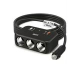 Araç Çakmak Uzatma Kablosu Çakmaklık Çoklayıcı Usb,Type-C Çıkışlı Hızlı Şarj 12-24V/10A/120W 2 X1,5Mm Ttr Bakır 2Mt