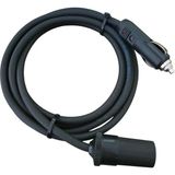 Araç Çakmaklık Uzatma Kablosu 12-24 Volt 16 Amper 2 X1,5Mm Ttr Bakır 2 Mt-Siyah