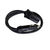 Araç Çakmaklık Uzatma Kablosu 12-24 Volt 16 Amper 2 X1,5mm TTR Bakır 50 cm-Siyah